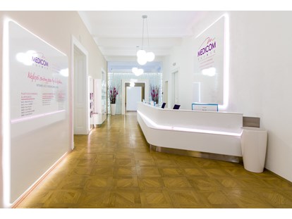 Schönheitskliniken - dauerhafte Haarentfernung - Empfang - Medicom Clinic Prag