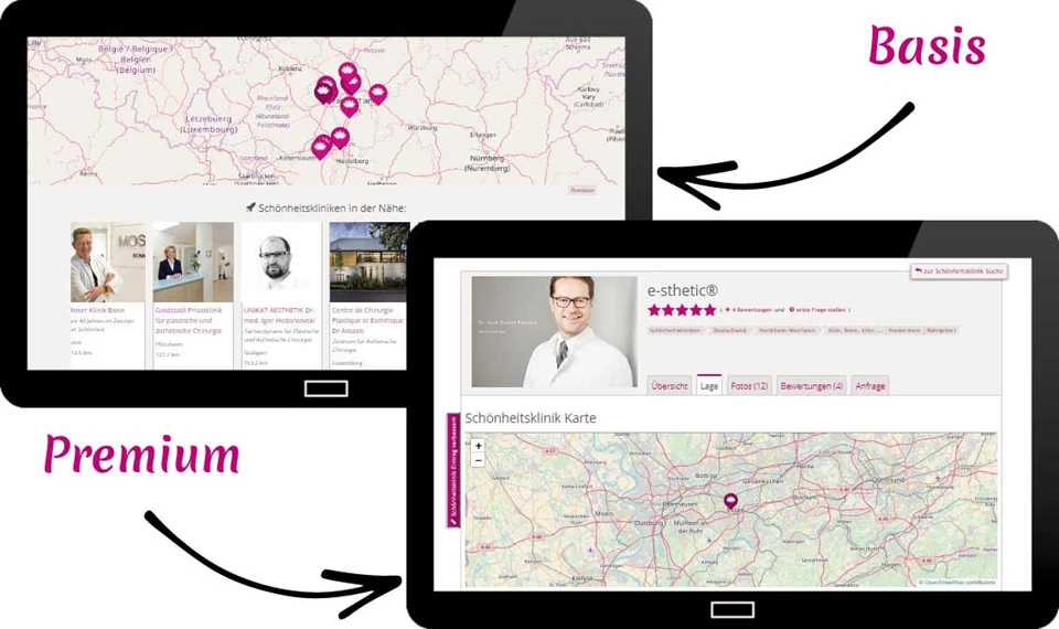 Anzeige auf Seiten der Konkurrenz