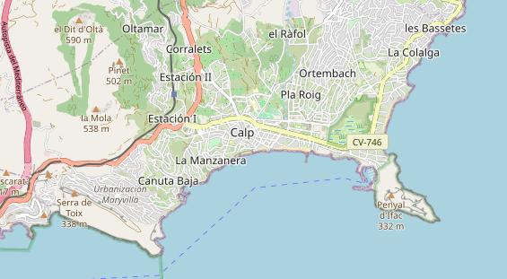 Schönheitsklinik auf Karte