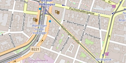 Schönheitsklinik auf Satellitenbild
