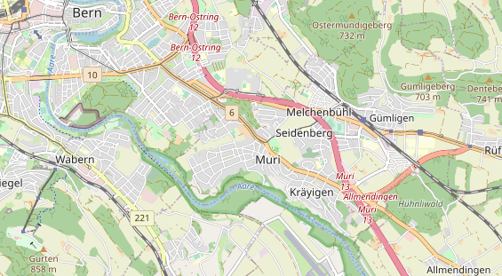 Schönheitsklinik auf Karte