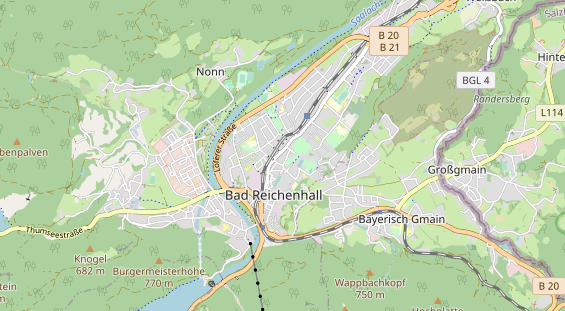 Schönheitsklinik auf Karte