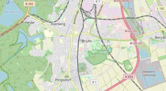 Schönheitsklinik auf Karte