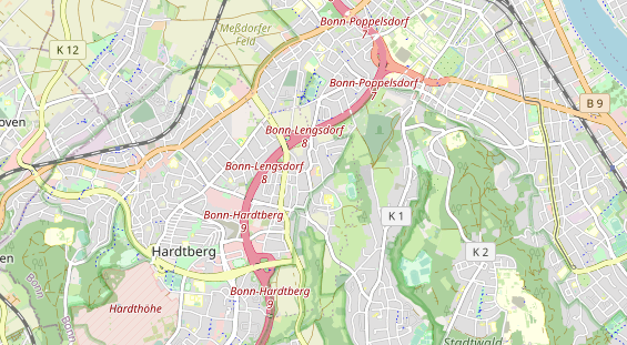 Schönheitsklinik auf Karte