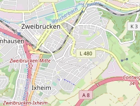 Schönheitsklinik auf Karte