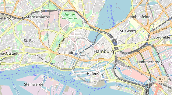 Schönheitsklinik auf Karte