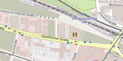 Schönheitsklinik auf Satellitenbild