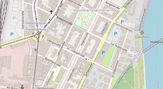 Schönheitsklinik auf Karte