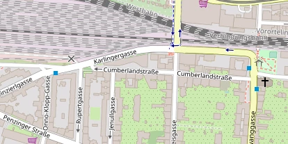 Schönheitsklinik auf Satellitenbild