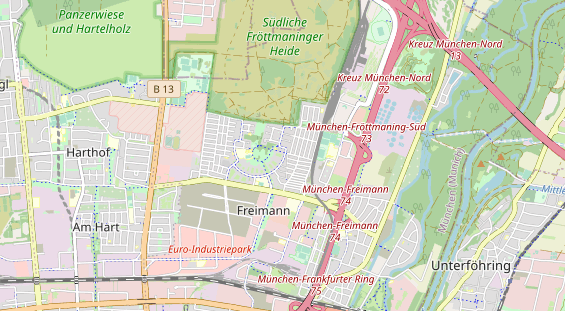 Schönheitsklinik auf Karte