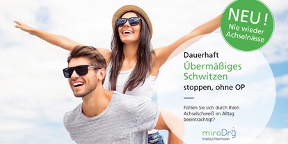 Schönheitskliniken - MiraDry - die neue Methode übermässiges Schwitzen zu stoppen - ohne OP - Klinik Dr. Katrin Müller