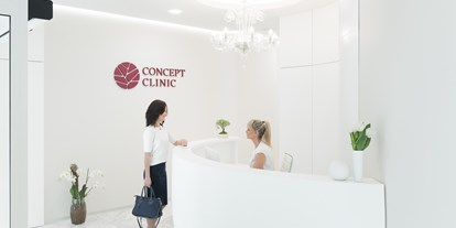 Schönheitskliniken - Gynäkomastie - Slowakei - Empfang - Concept Clinic