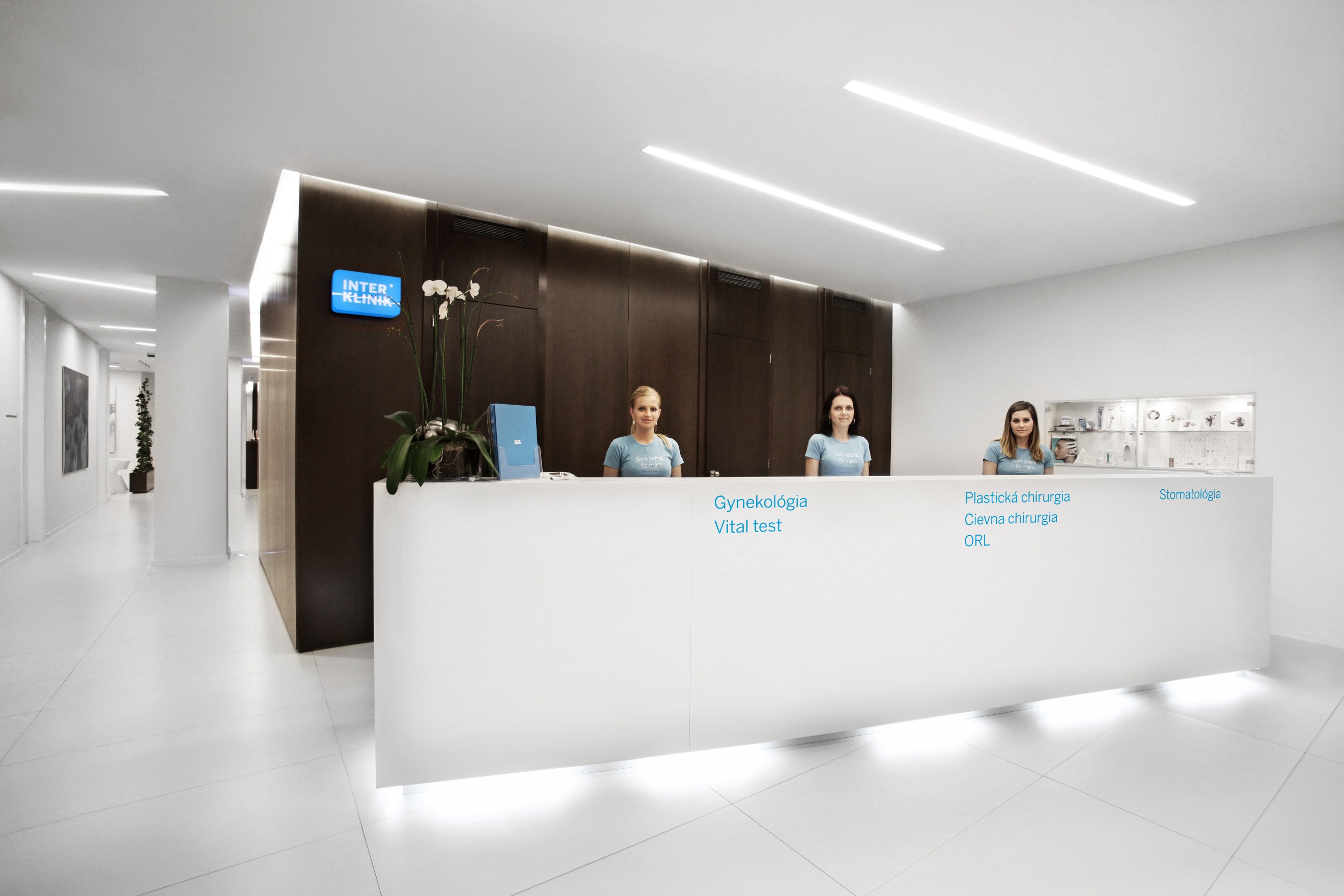 Schoenheitsklinik - Empfang der INTERKLINIK Bratislava - INTERKLINIK Bratislava