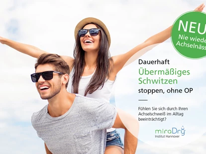 Schönheitskliniken - Brustverkleinerung - MiraDry - die neue Methode übermässiges Schwitzen zu stoppen - ohne OP - Klinik Dr. Katrin Müller