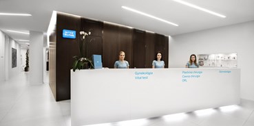 Schönheitskliniken - Finanzierungsmöglichkeiten: Kredit - Pressburg - Empfang der INTERKLINIK Bratislava - INTERKLINIK Bratislava