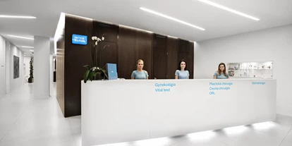 Schönheitskliniken - Einzelzimmer - Empfang der INTERKLINIK Bratislava - INTERKLINIK Bratislava