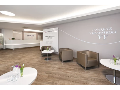 Schönheitskliniken - Brustverkleinerung - Warteraum - Medicom Clinic Brünn